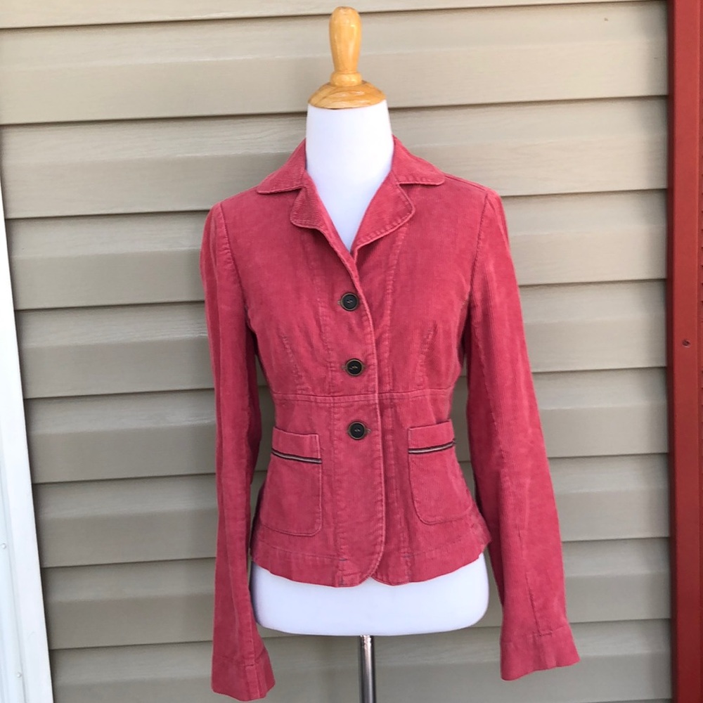 Anthropologie Tiny women’s rose corduroy jacket